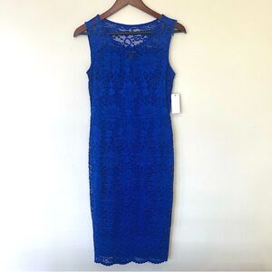 NWT Candalite Women’s Dress Size Small Blue Lace